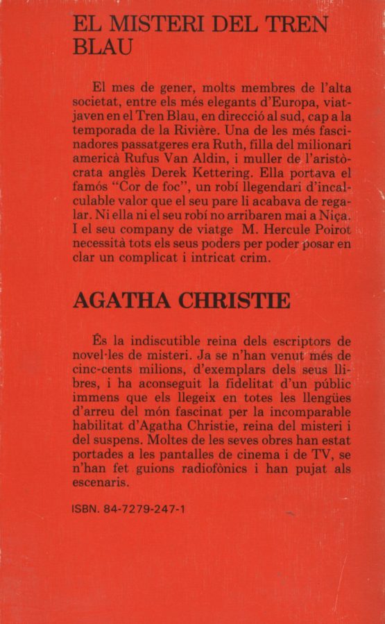 Venda online de llibres d'ocasió com El misteri del tren blau - Agatha Christie a bratac.cat