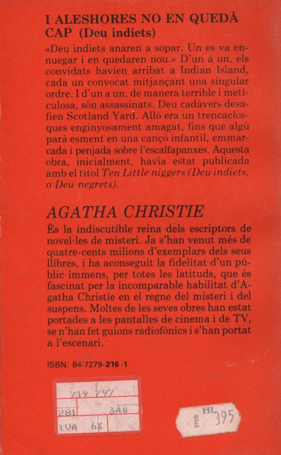 I aleshores no en quedà cap (deu negrets) - Agatha Christie