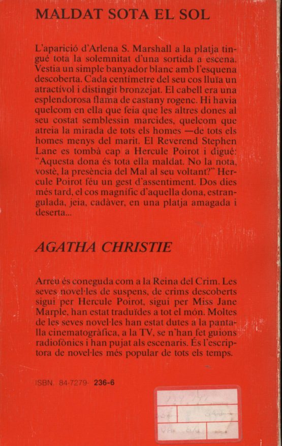 Venda online de llibres d'ocasió com Maldat sota el sol - Agatha Christie a bratac.cat