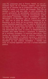 De la monarquía a la república - Josep Pla a bratac.cat