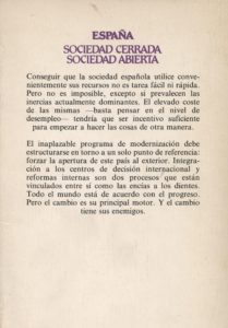 España. Sociedad cerrada, sociedad abierta - Eduard Punset