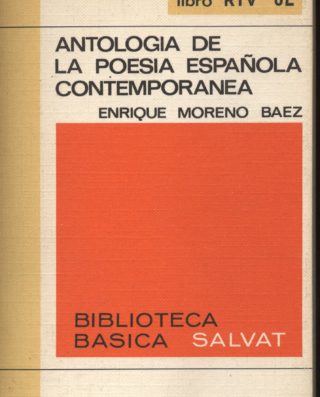 Antologia de la poesia española contemporánea en bratac.cat