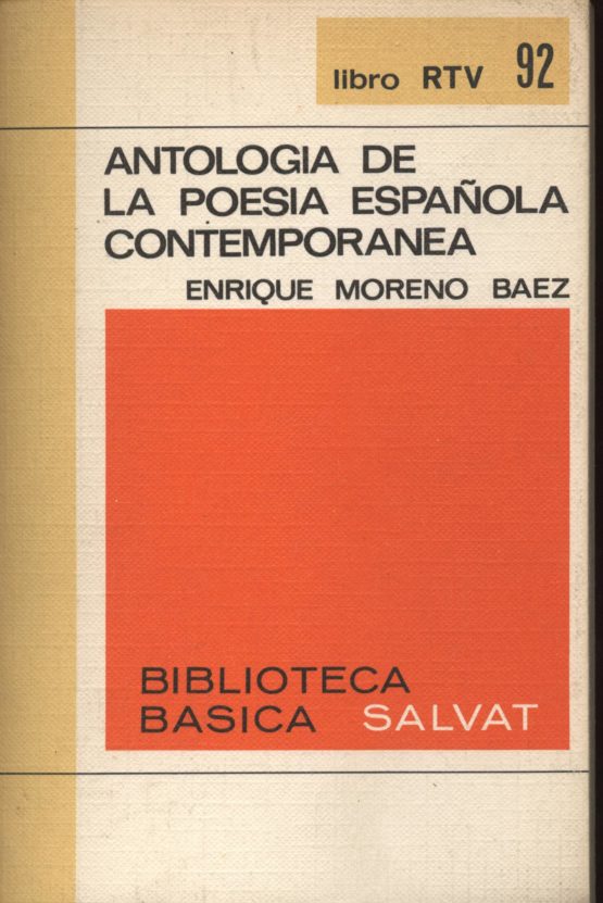 Antologia de la poesia española contemporánea
