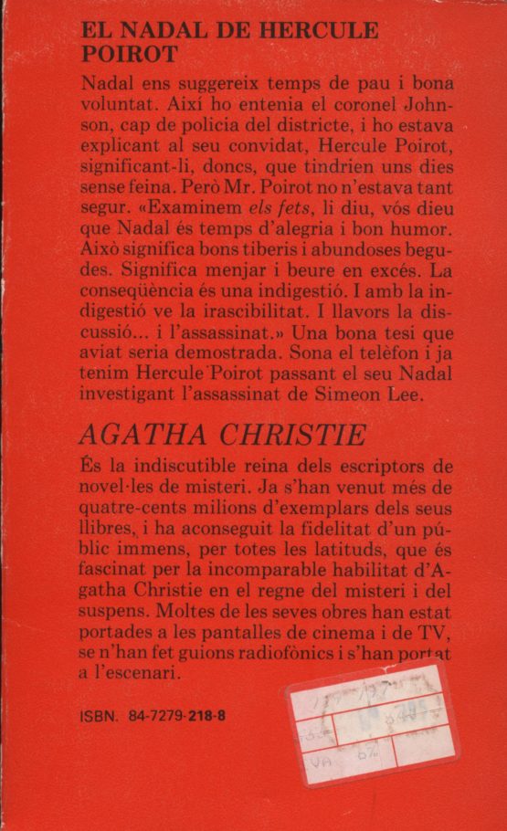 El nadal d'hercule poirot - Agatha Christie