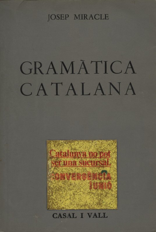 Gramàtica catalana - Josep Miracle en bratac.cat
