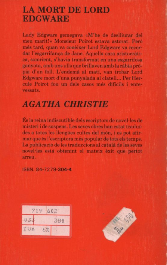 La mort de Lord Edgware - Agatha Christie