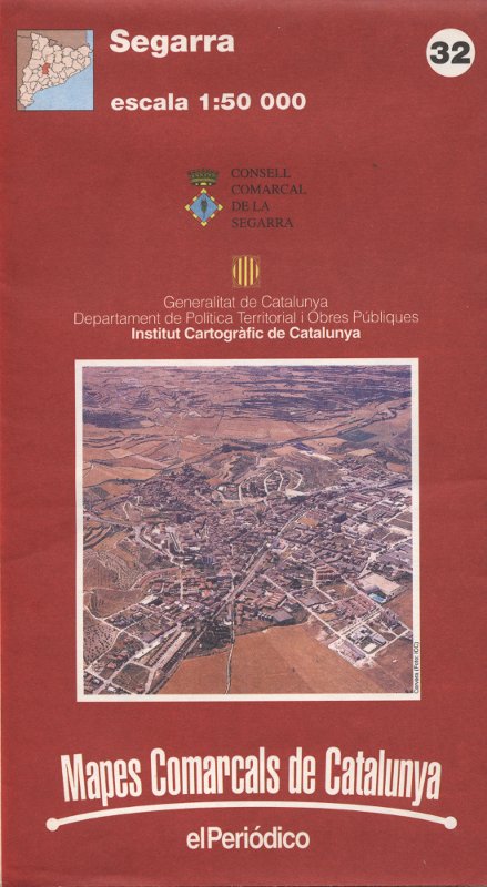 Venta online de Mapes comarcals de Catalunya - Segarra en bratac.cat