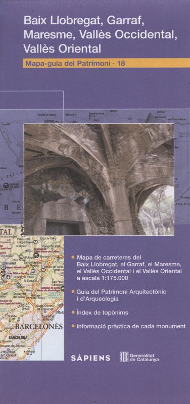 Venda online de Mapa-Guia del patrimoni: Baix Llobregat, Garraf, Maresme, Vallès Occidental, Vallès Oriental a bratac.cat