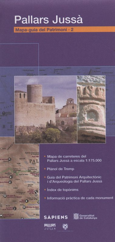 Venta online de Mapa-guia del patrimoni Pallars Jussà en bratac.cat